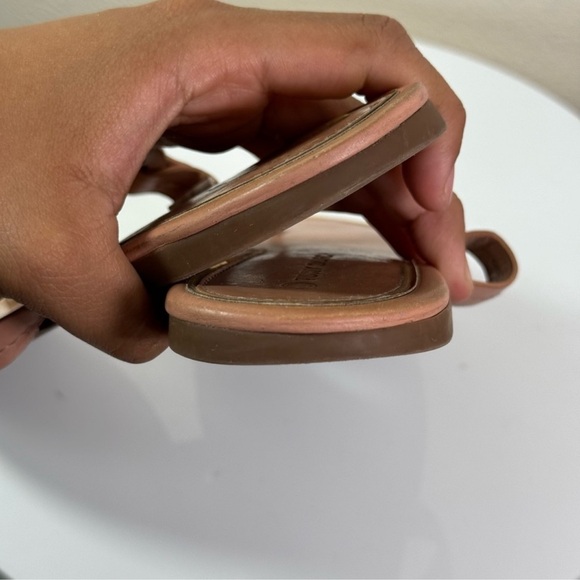 Tory Burch Miller Sandals (light makeup and Gold) size 7.5M - Picture 9 of 11